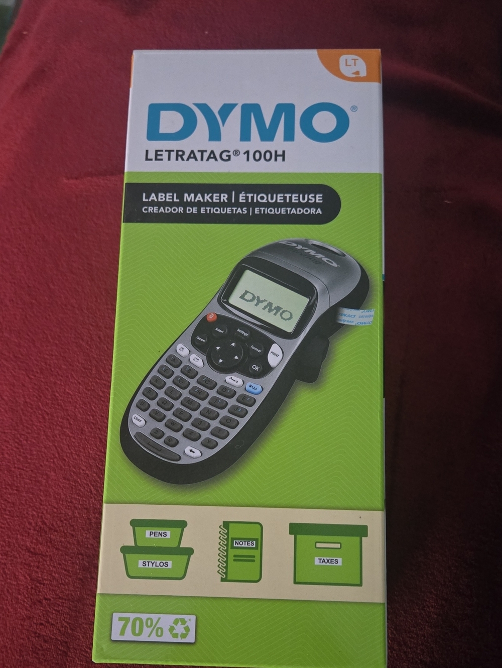 Dymo LetraTag 100H Label Maker in Green and Black